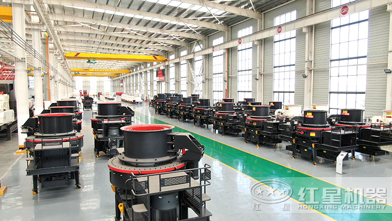 花崗巖石子粉碎機(jī)、制砂機(jī)車間現(xiàn)貨