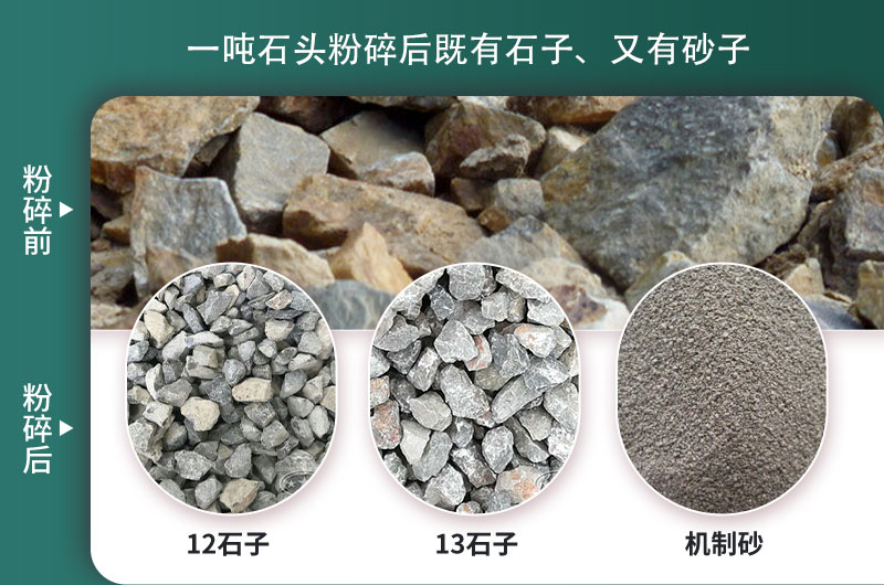 一噸石頭能出多少噸石子，石子破碎設(shè)備有哪些